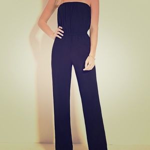 Forever 21 Black strapless jumpsuit